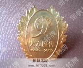 金屬會徽滴膠徽章沖壓胸章圖片欣賞