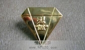 金屬鍍24K金與18K真金水鉆徽章,鑲仿鉆石徽章