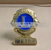 國際獅子會純金徽標(biāo),黃金徽章,黃金金銀定制