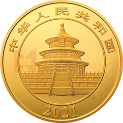 2021版熊貓金銀紀念幣1公斤圓形金質(zhì)紀念幣